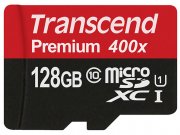 رم میکرو اس‌دی 128 گیگابایت Transcend Class 10 Premium 400X