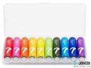 باتری نیم قلمی رنگین کمانی شیائومی Xiaomi Rainbow AAA Battery Pack Of 10