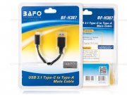 کابل تبدیل یو اس بی به تایپ سی BAFO USB 3.0 A/M to Type-C Cable BF-H387 1.5m