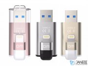 فلش مموری لایتنینگ و یو اس بی دی ام DM APD003 Aiplay Pro Lightning And USB 3.0 Mobile Memory 32GB