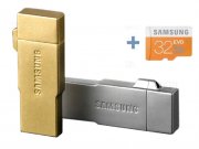 دستگاه چند کاره کارت خوان 32 گیگابایت Samsung Metal OTG/USB/Card