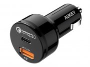 شارژر فندکی فست شارژ ماشین تایپ سی آکی CC-Y1