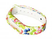 بند سیلیکونی گلدار دستبند سلامتی شیائومی طرح 8 Xiaomi Extra Floral Mi Band 2 Strap