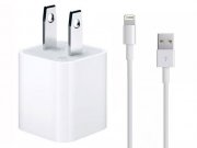 سری شارژر آیفون اورجینال به همراه کابل شارژ لایتنینگ / Apple iPhone Charger 2 Pin