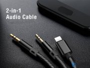 کابل صدا لایتنینگ Mcdodo 2-in-1 Audio Cable