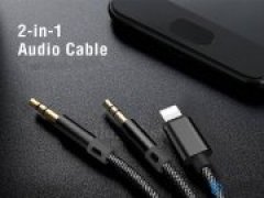 کابل صدا mcdodo 2 in 1 audio cable