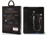 کابل شارژ سه سر میکرو یو اس بی و لایتنینگ و تایپ سی انرژیا Energea Nylotough Cable 3 In 1 Micro USB And Lightning And Type-C 18CM