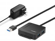 هاب یواس بی و کارتخوان یوگرین Ugreen US231 USB 3.0 To SATA3 Adaptor With Card Reader