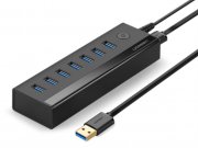 هاب یو اس بی 7 پورت یوگرین Ugreen US219 7 Ports 3.0 USB HUB Power Adapter