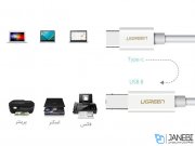کابل پرینتر تبدیل تایپ سی به یو اس بی بی یوگرین Ugreen US241 USB Type C To USB-B Cable