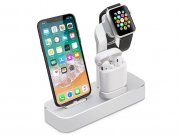 پایه شارژ اپل واچ، آیفون و ایرپاد Coteetci 3 in 1 Aluminum Desktop Charging Station