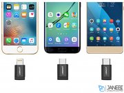 کابل شارژ و انتقال داده سه سر میکرو یو اس بی و تایپ سی و لایتنینگ یوگرین Ugreen US186 3 in1 USB Cable With MFI Certificated Lightning