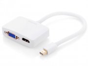 مبدل مینی دیسپلی پورت به وی جی ای و اچ دی ام آی یوگرین Ugreen MD108 Mini Display Port to VGA+HDMI Female Converter
