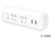 چند راهی شیائومی 2 سوکت و 2 یو اس بی Xiaomi Power Strip Socket Portable Plug Adapter