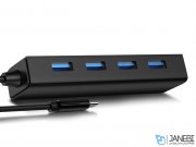 هاب یو اس بی 4 پورت دی ام DM CHB003 Type-C Hub Avec 4 USB 3.0 Ports