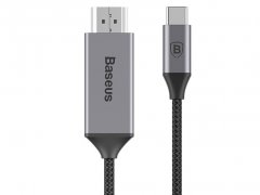 کابل تایپ سی به اچ دی آم آی بیسوس Baseus Video Type-C Male To HDMI Male Cable 1.8m