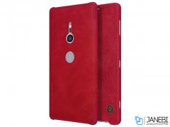 کیف چرمی نیلکین سونی Nillkin Qin leather Case Sony Xperia XZ2