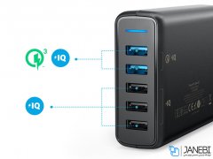پاور هاب 5 پورت سریع انکر Anker PowerPort 5 with Dual Quick Charge 3.0 Charger