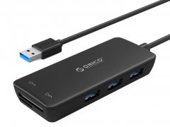 هاب یواس بی 3 پورت و کارتخوان اوریکو Orico USB3.0 HUB with Card Reader H3TS-U3
