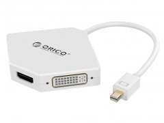 مبدل مینی دیسپلی پورت به اچ دی ام آی و دی وی آی و وی جی ای اوریکو Orico DMP-HDV3 Mini DisplayPort to HDMI/DVI/VGA Adapter