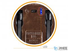 پاور بانک و کیف چرمی Zhuse ZS-PB-018 4000mAh Power Bank And Leather Bag