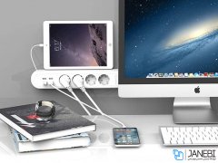 چند راهی 4 سوکت و 4 یو اس بی اوریکو Orico 4 AC with 4 USB Charging Port ODE-4A4U-EU