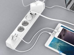 محافظ و چند راهی برق و شارژر 4 پورت اوریکو Orico 4 AC with 4 USB Charging Port OSC-4A4U-EU