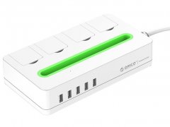 چند راهی 4 سوکت و 5 یو اس بی اوریکو Orico 4 AC with 5 USB Charging Port DST-4A5U