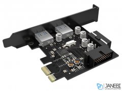 هاب یو اس بی اینترنال 2 پورت اوریکو Orico 2 Port USB3.0 PCI-E Expansion Card PME-4UI