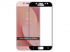 محافظ صفحه نمایش شیشه ای تمام چسب سامسونگ Full Glass TT Screen Protector Samsung Galaxy J7 Pro