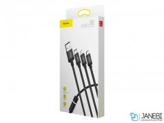 کابل شارژ سه سر بیسوس Baseus Data Faction 3 in 1 Cable