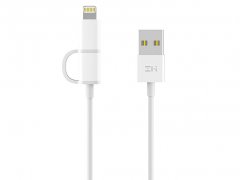 کابل شارژ و انتقال داده دو سر شیائومی Xiaomi ZMI 2 in 1 Cable 1m