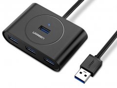 پاورهاب یو اس بی 4 پورت یک متر یوگرین Ugreen CR113 20291 USB 3.0 HUB 4 port