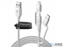 کابل شارژ سه سر اسپیگن Spigen Essential C10i3 3 in 1 Charging Cable