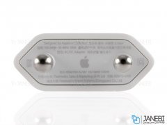 شارژر دیواری اصلی اپل نسخه اروپا Apple 2 Pin EU USB 5W Power Adapter