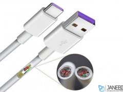کابل اصلی کوتاه سریع تایپ سی هواوی Huawei HL1480 USB 3.1 To Type C Cable 30cm
