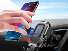 پایه نگهدارنده هوشمند و شارژ بی سیم داخل خودرو بیسوس Baseus Car Wireless Charger Smart Vehicle