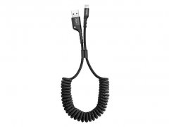 کابل شارژ و انتقال داده لایتنینگ تلفنی بیسوس Baseus Fish eye Spring Lightning Cable 1m