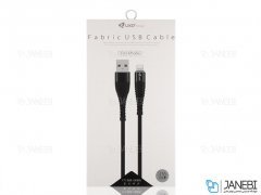 کابل شارژ لایتنینگ Kuke Design E72 Fabric Lightning Cable 1m