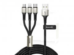 کابل شارژ سه سر بیسوس Baseus Caring 3 in 1 Cable 1.2m