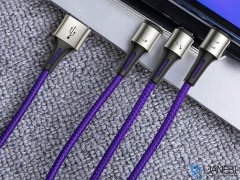 کابل شارژ سه سر بیسوس Baseus Caring 3 in 1 Cable 1.2m