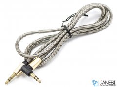 کابل انتقال صدای فلزی ریمکس Remax P-16b 3.5mm AUX Cable 1m