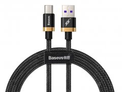کابل تایپ سی سریع بیسوس Baseus Purple Gold Red Flash Type-C Cable 2m