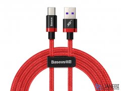 کابل تایپ سی سریع بیسوس Baseus Purple Gold Red Flash Type-C Cable 2m