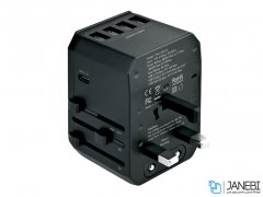 آداپتور دیواری چندشاخه انرژیا Energea TravelWorld Adapter USB Charger