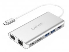 هاب تایپ سی چند منظوره اوریکو Orico XC-304 8 in 1 Type-C Multifunction Docking Station