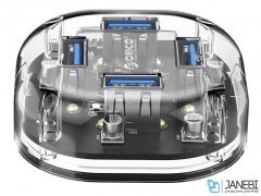 هاب یو اس بی 4 پورت اوریکو Orico 4 Port USB3.0 Transparent HUB H4U-U3