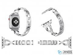 بند فلزی نگین دار اپل واچ Apple Watch Jeweled Metal Bracelet 38/40mm