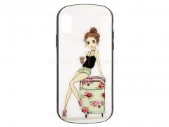 قاب محافظ گوشی آیفون ایکس‌اس مکس طرح دختر و چمدان Girl&Suitcase