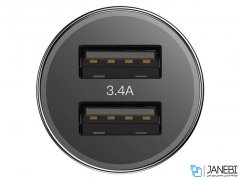 شارژر فندکی فست شارژ ماشین با کابل لایتنینگ بیسوس Small Screw